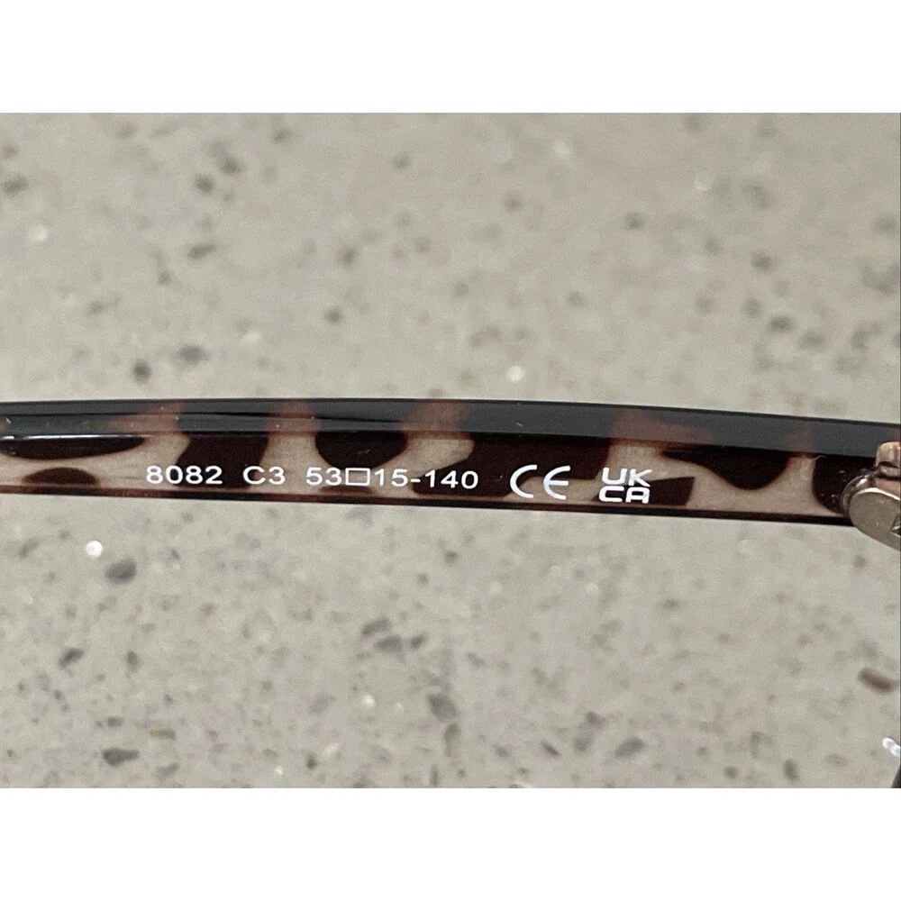 EYEGLASSES 8082 c3 53-15 140 Frames Only Tortoise Full rim